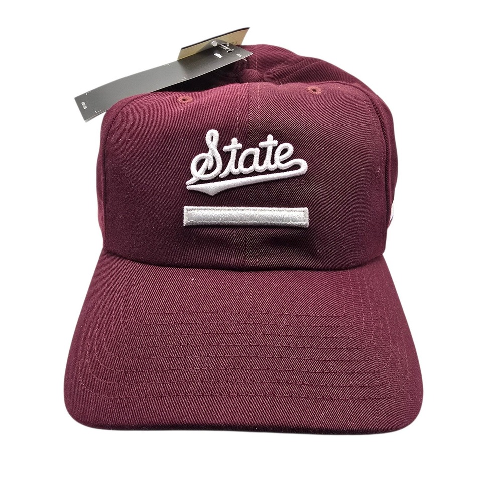 Adidas Mississippi State Bulldogs Hat Mens Maroon State Script Adjustable Cap